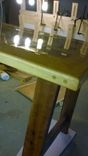 Reclaimed Mill Table Desk With Printer Stand And Drawer 2 small
