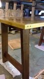 Reclaimed Mill Table Desk With Printer Stand And Drawer 4 small