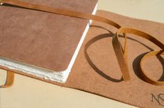 Distressed Leather Bound Journal Handmade Brown Notebook Diary Copper Turquoise Chevron 4 small