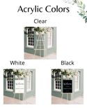 Custom Text Acrylic Wedding Table Sign, Clear, White, Or Black Acrylic, Personalized Sign 4 small
