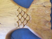 Hand Carved Hanging Fish Cutting Board. 9 small