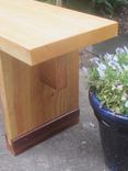 Pine And Mahogany Garden Bench 6 small