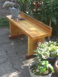 Pine And Mahogany Garden Bench 4 small