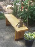 Pine And Mahogany Garden Bench 5 small