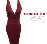 Custom Crystallized Evening Gown Formal Prom Dress Wedding Attire Bling European Crystals Bedazzled 1 small