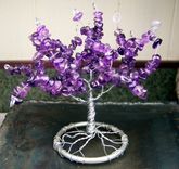 Amethyst Gemstone Tree Of Life Sculpture - Genuine Amethyst - February Birthstone - Small 4 small