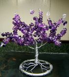 Amethyst Gemstone Tree Of Life Sculpture - Genuine Amethyst - February Birthstone - Small 5 small