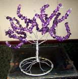 Amethyst Gemstone Tree Of Life Sculpture - Genuine Amethyst - February Birthstone - Large 1 small
