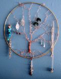 Jewelry Display - Wall Art - Tree Of Life - Copper And Brass - Jewelry Storage 1 small