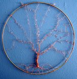 Jewelry Display - Wall Art - Tree Of Life - Copper And Brass - Jewelry Storage 3 small