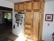 Custom Rustic Cedar Kitchen Cabinets Live Edge 4 small