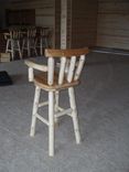 Cedar Arm Swivel Bar Stool 4 small
