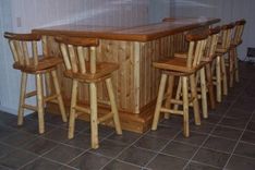 Cedar Swivel Bar Stool 1 small