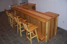 Cedar Swivel Bar Stool 2 small