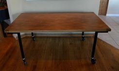 Vintage Industrial Dining Table 2 small