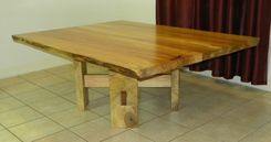 Live Edge Maple Pedestal Dining Table 1 small