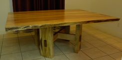 Live Edge Maple Pedestal Dining Table 2 small