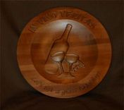 Carved Wood Plates 5 small