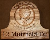Carved Wood Address Signs 1 small