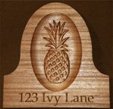 Carved Wood Address Signs 3 small