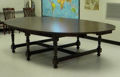 Oval Classroom Table With Pull-Out Sliders 1 small