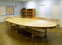 Collaborative Learning Oval School Tables 1 small
