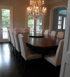 Extra Large Walnut Extension Dining Table 5 small