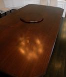 Extra Large Walnut Extension Dining Table 6 small