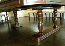 Extra Large Walnut Extension Dining Table 7 small