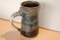 Large Beer Pottery Stein  Or Coffee Mug 1 small