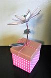 Poinsettia In White Stained Glass- Industrial Flower- Everlasting Bloom 5 small