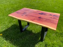 Epoxy Resin Red Cedar Coffee Table 5 small