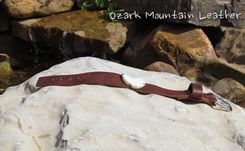 Leather Bracelet With White Stone 2 small