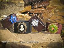 Vintage Leather Cuff Or Leather Bracelet 1 small