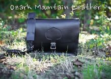 Horween Leather Messenger Bag Shown In Black 4 small