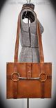 Horween Leather Vintage Horse Bit Tote Bag 6 small