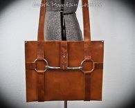 Horween Leather Vintage Horse Bit Tote Bag 5 small