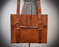 Horween Leather Vintage Horse Bit Tote Bag 7 small