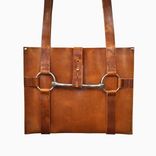 Horween Leather Vintage Horse Bit Tote Bag 2 small