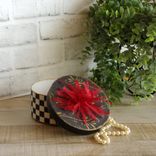 Elegant Check Gift Box Small Decorative Hat Box Whimsy Decor 1 small