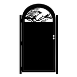 Decorative Steel Gate - Steel Panel Art - Outdoor Garden Gate - Metal Art - Birdie 3 small