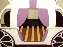 Princess Carriage Twin Kids Bed Frame - Handcrafted - Princess Themed Children's Bedroom Furniture 4 small