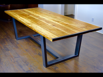Rustic Reclaimed Industrial Contemporary Custom Dining Table 1 small
