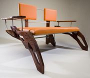 Custom Industrial Contemporary Eclectic Couch Love Seat 1 small