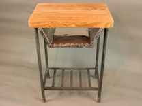 Reclaimed Industrial Rustic Custom Contemporary End Table 2 small
