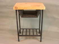 Reclaimed Industrial Rustic Custom Contemporary End Table 4 small