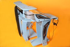 Custom Industrial Contemporary Eclectic Light Desk Dj Stand 2 small