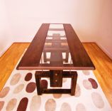 Custom Industrial Contemporary Eclectic Dining Coffee Table 4 small