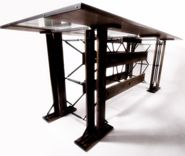 Custom Contemporary Industrial Eclectic Dining Table 2 small
