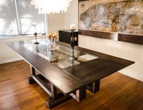 Custom Industrial Contemporary Eclectic Dining Table 2 small